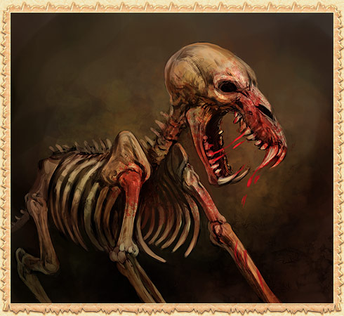 Скелет гончей-вожака